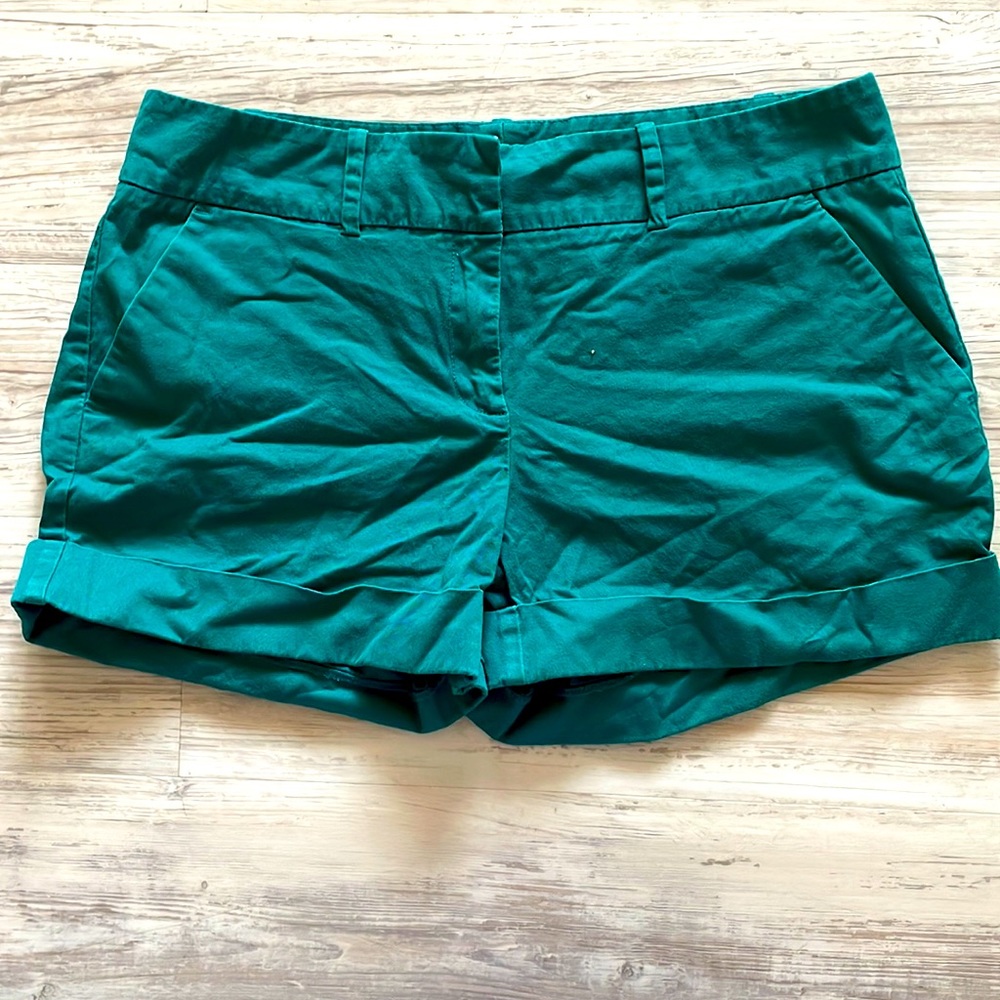 New York and Company short shorts in teal, size 10